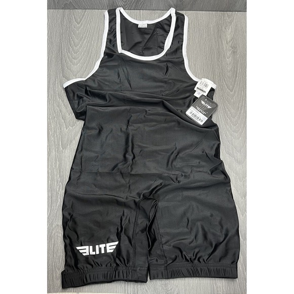 Elite Wrestling Singlet Mens Large Compression Suit Fight University BJJ MMA - Picture 1 of 7
